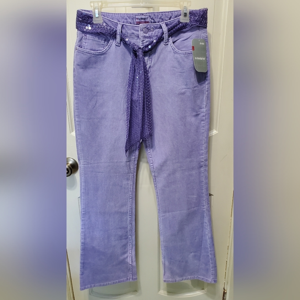 NWT Lilac Cordouroy Flare Pant 9